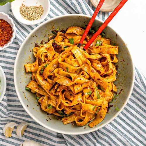 Szechuan Garlic Chili Oil Noodles Recipe